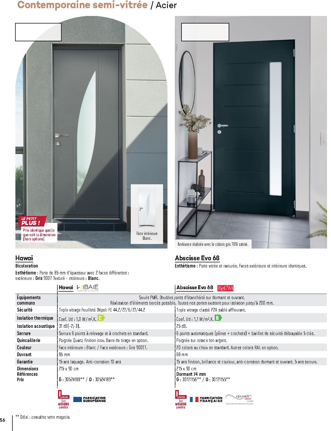 Catalogue Gedimat Menuiserie 2026 - Page 56