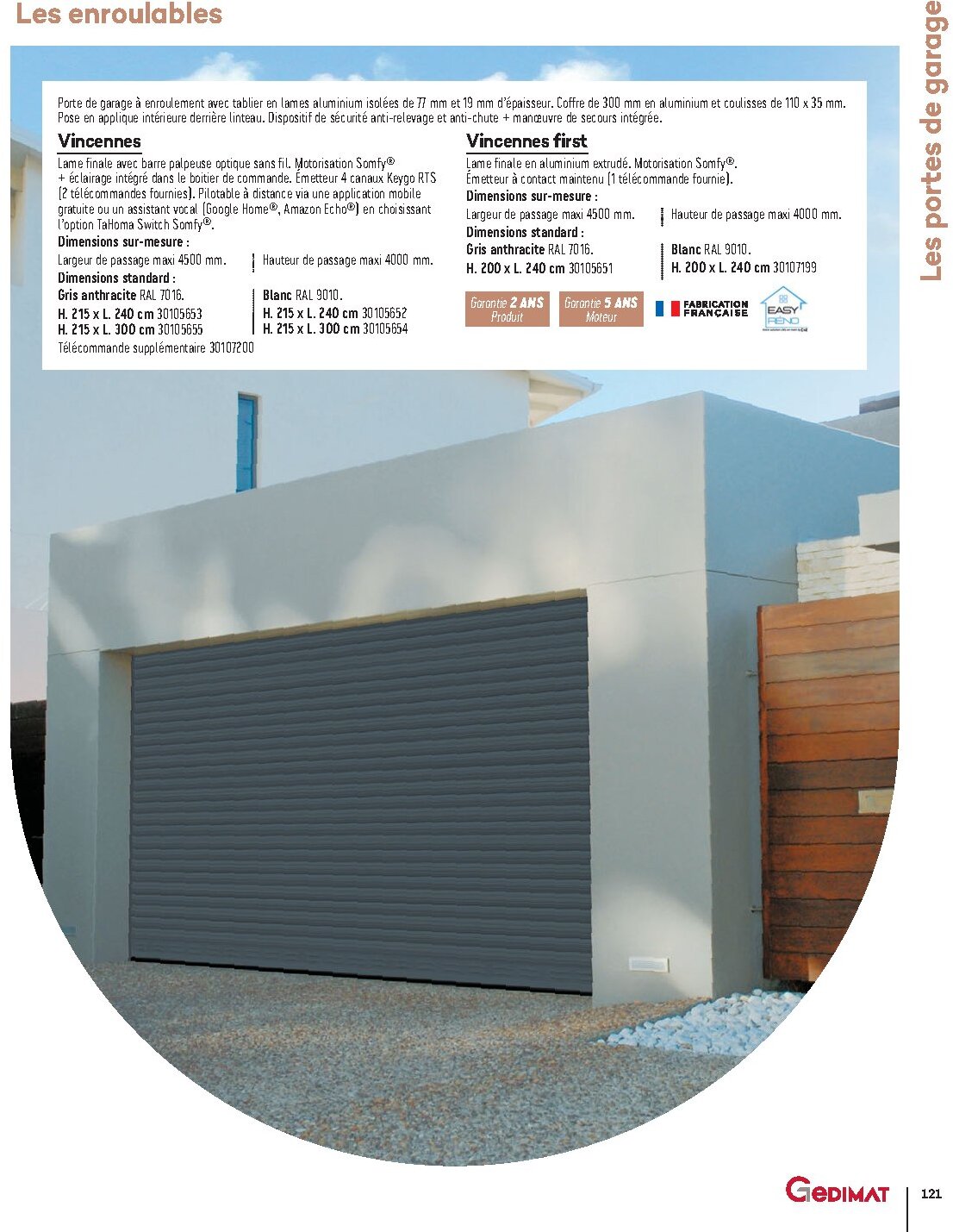 Catalogue Gedimat Menuiserie 2026 - Page 121