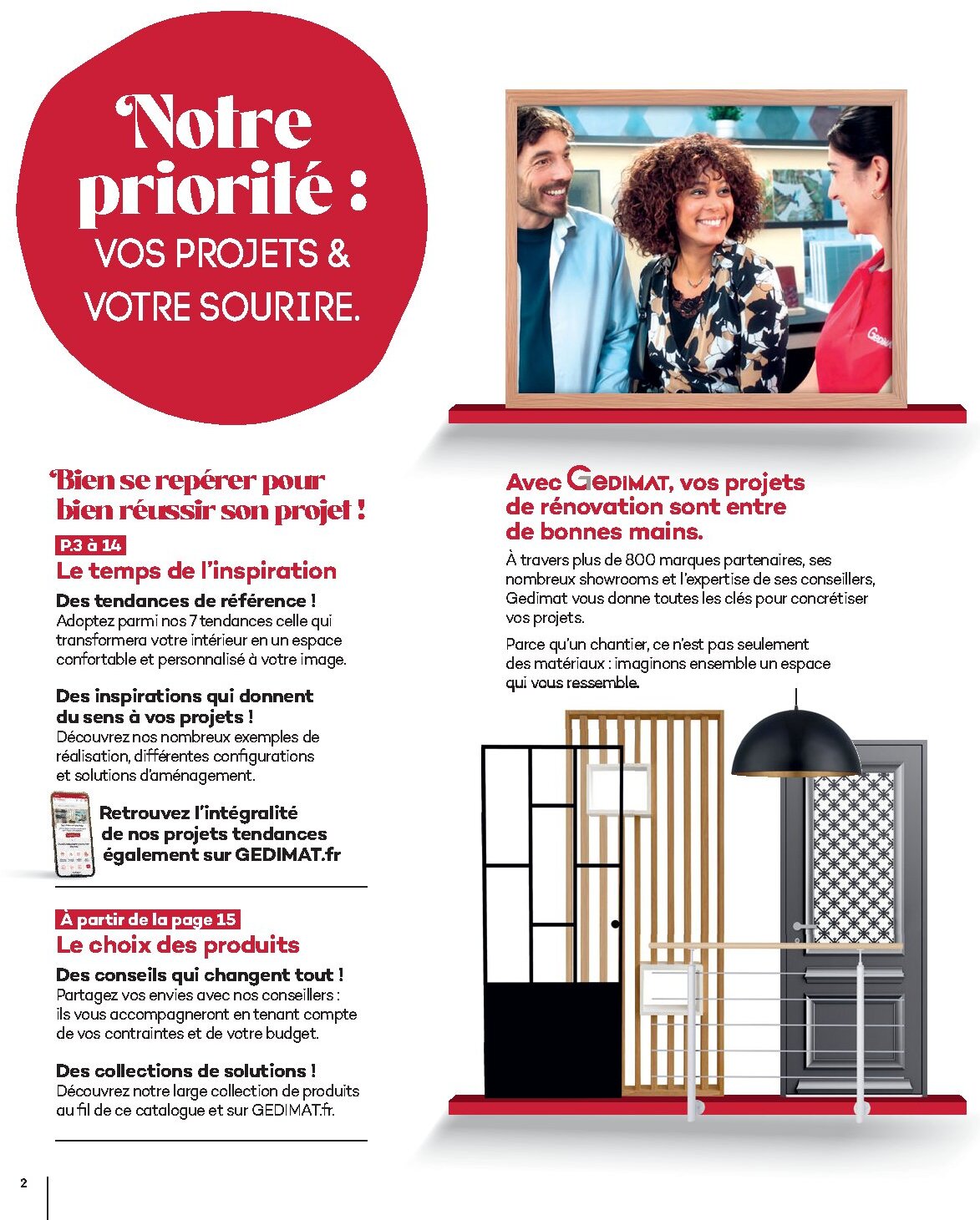 Catalogue Gedimat Menuiserie 2026 - Page 2