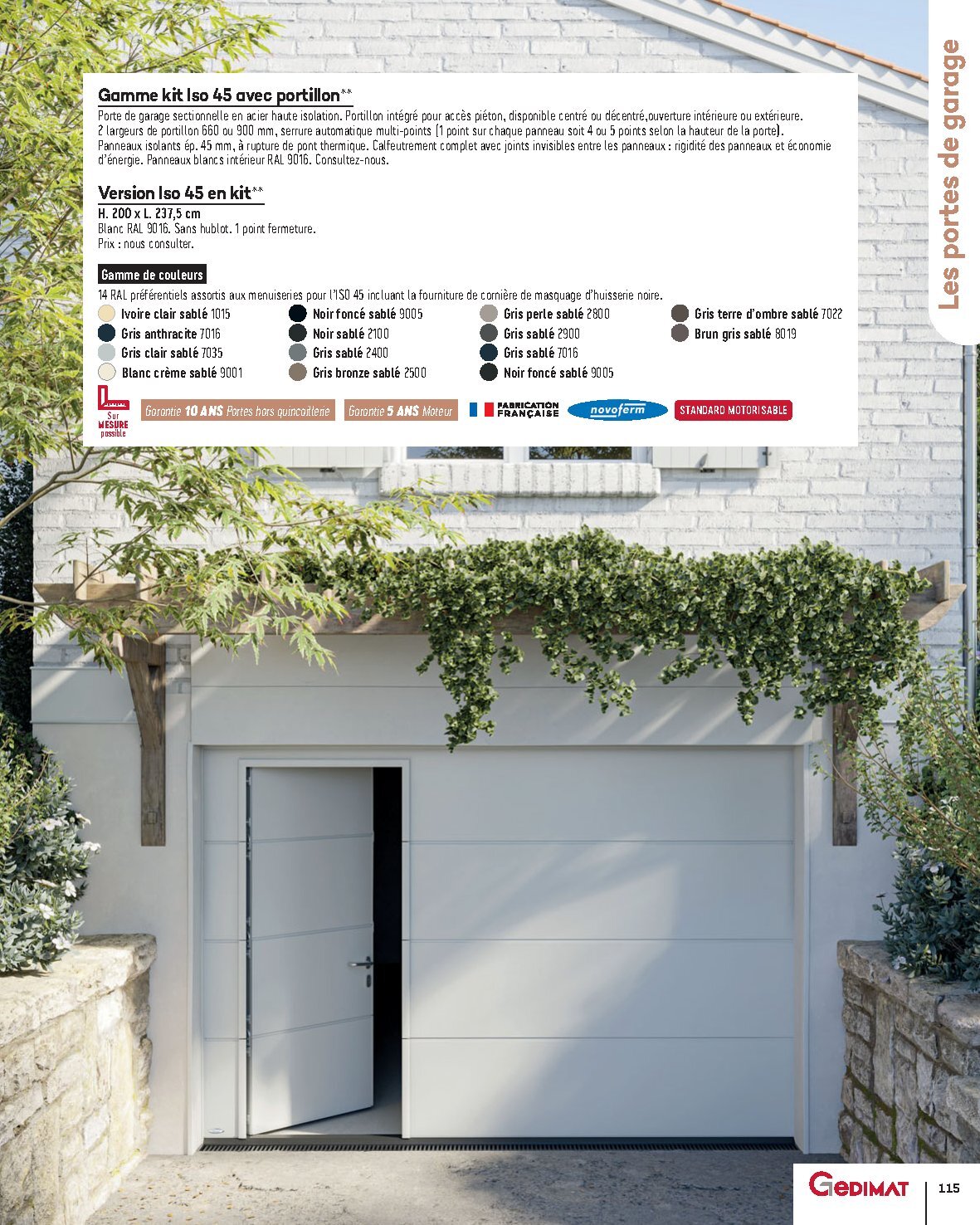 Catalogue Gedimat Menuiserie 2026 - Page 115