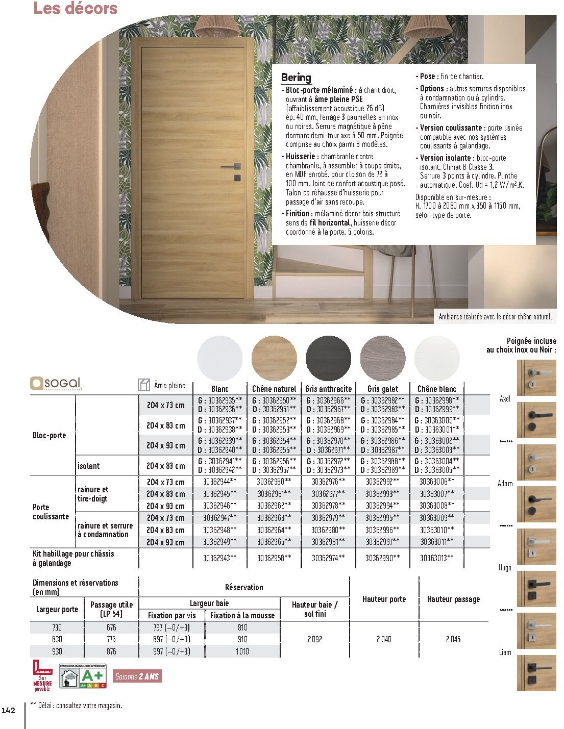 Catalogue Gedimat Menuiserie 2026 - Page 142