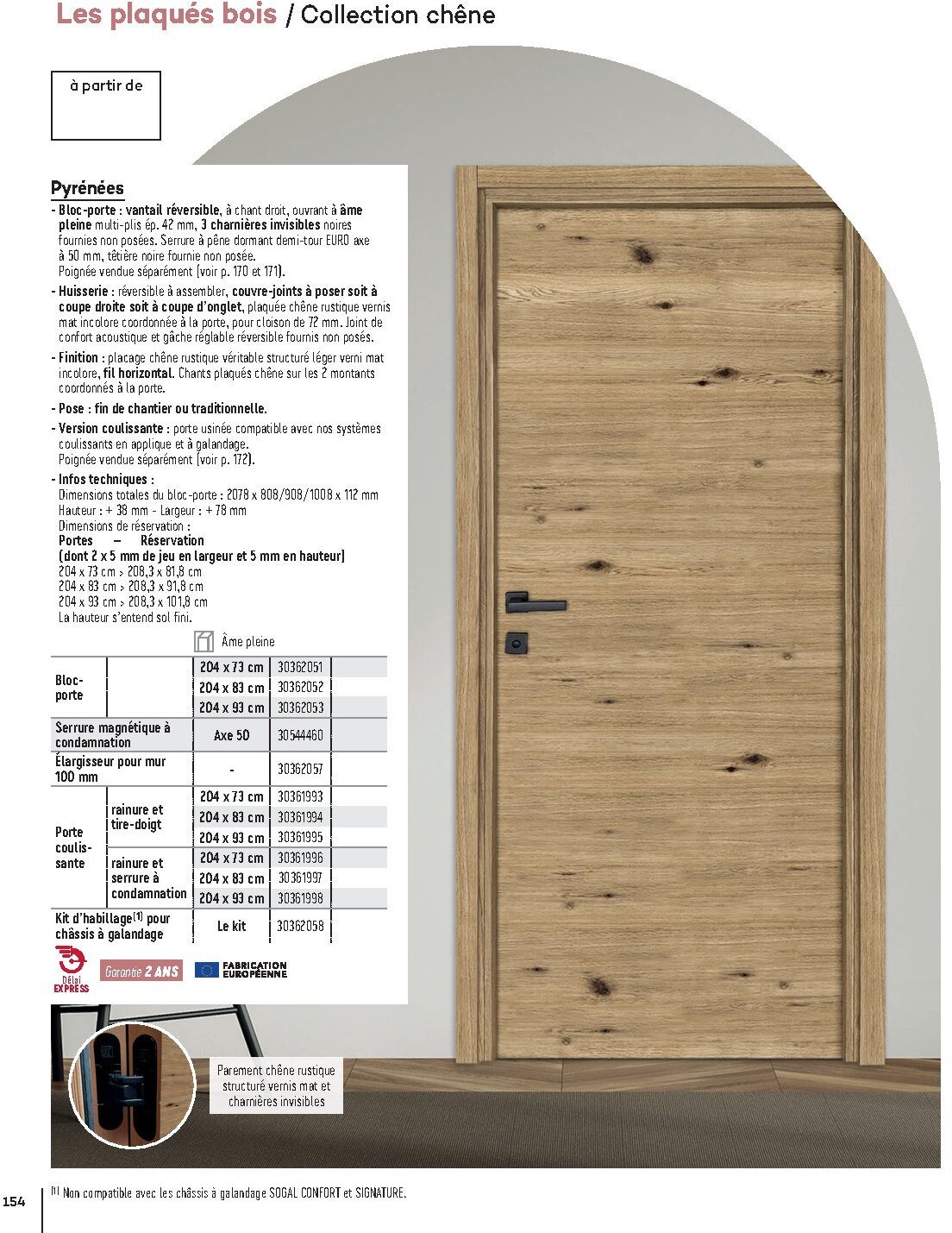 Catalogue Gedimat Menuiserie 2026 - Page 154