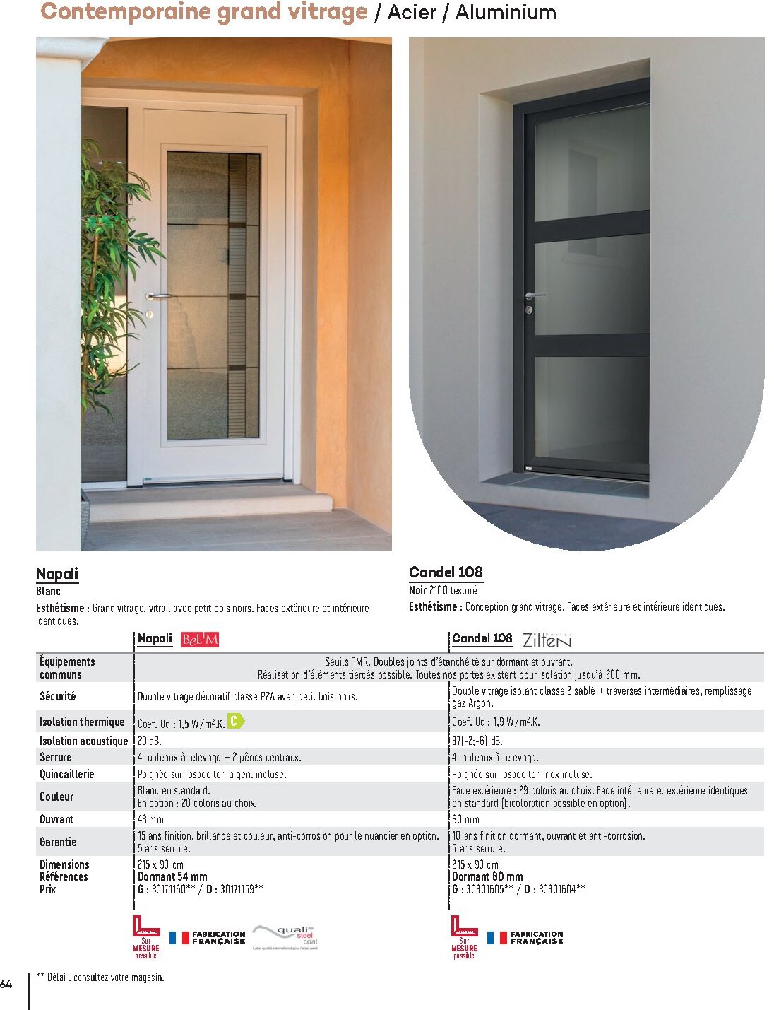 Catalogue Gedimat Menuiserie 2026 - Page 64