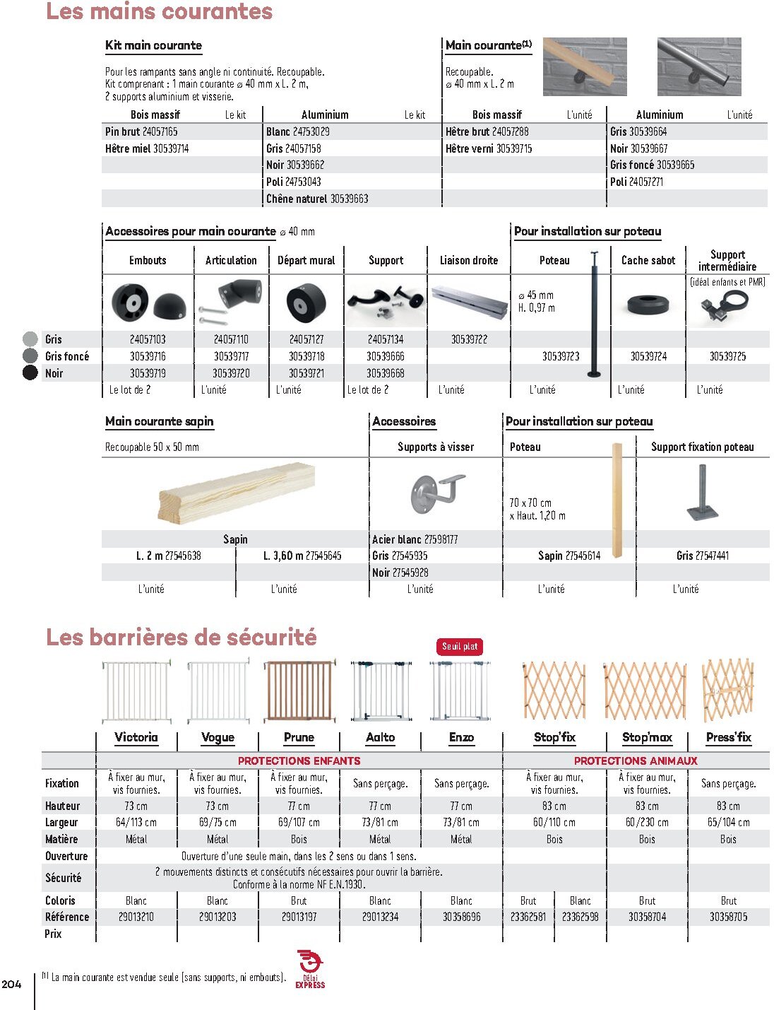 Catalogue Gedimat Menuiserie 2026 - Page 204