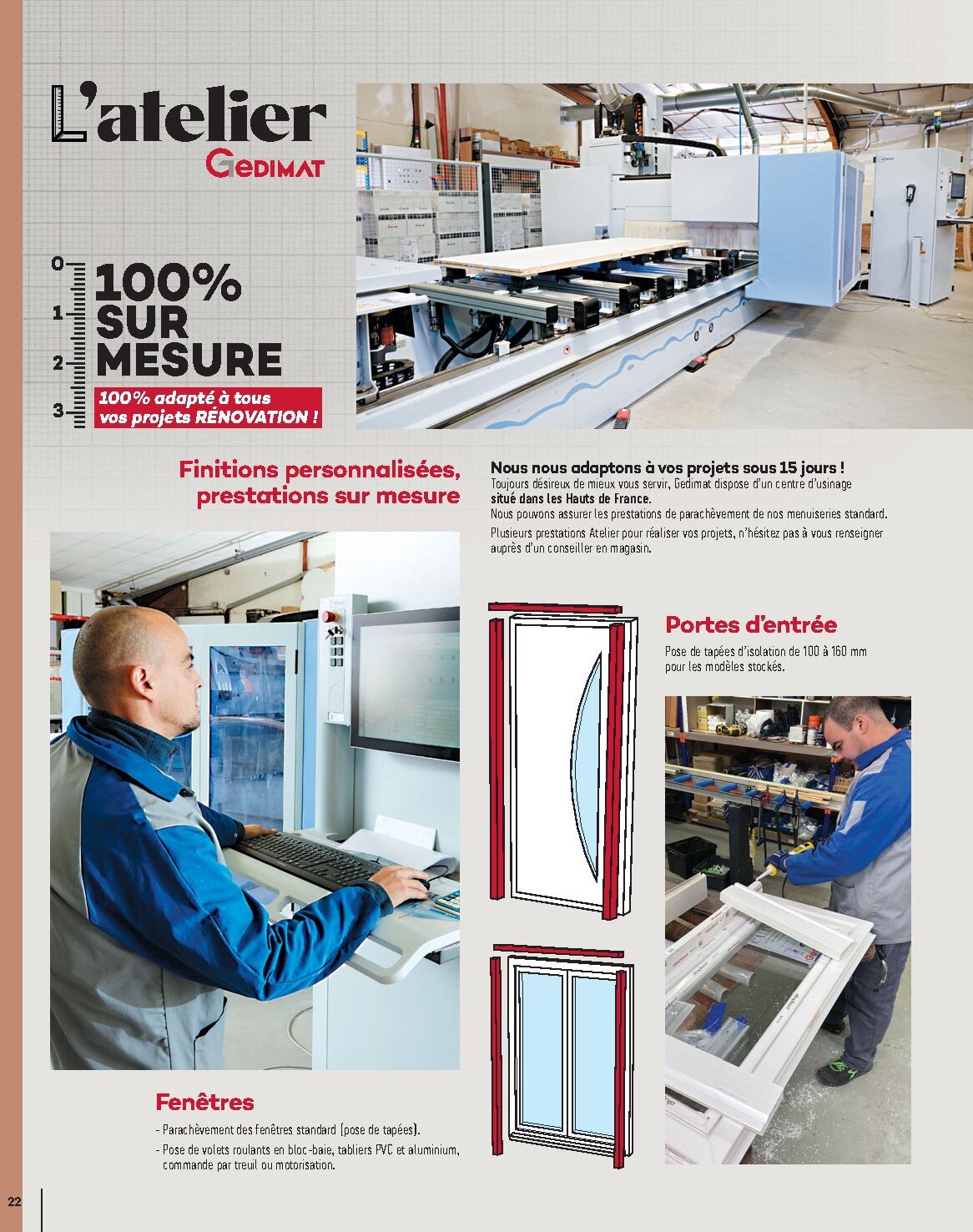 Catalogue Gedimat Menuiserie 2026 - Page 22