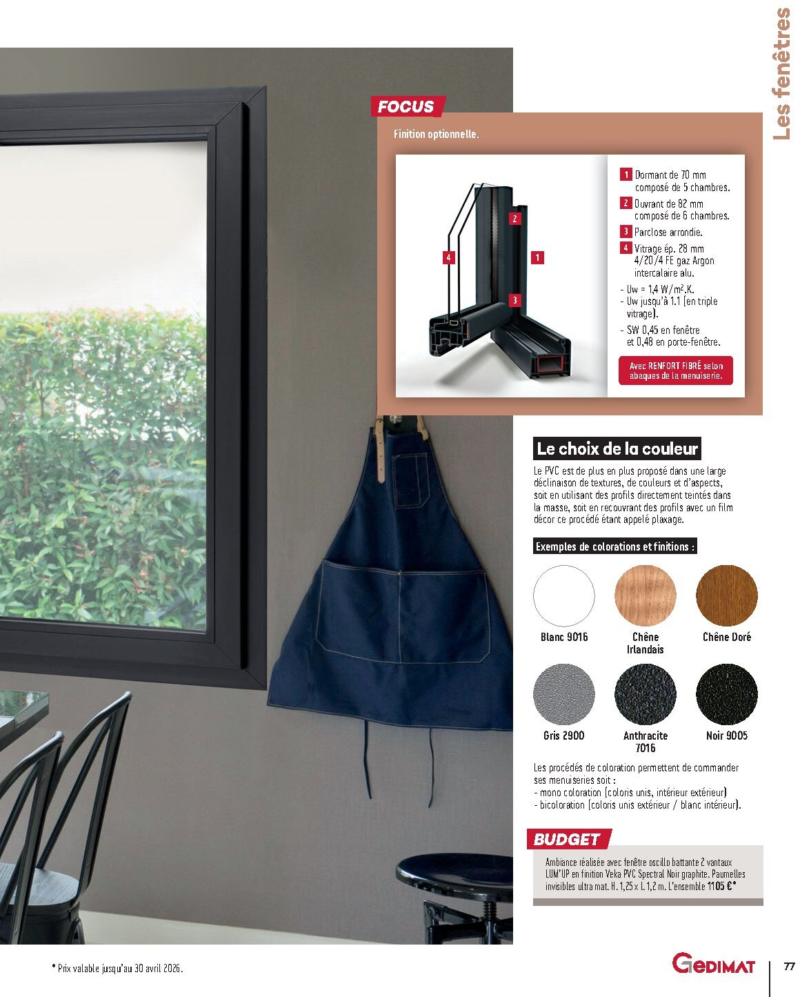 Catalogue Gedimat Menuiserie 2026 - Page 77