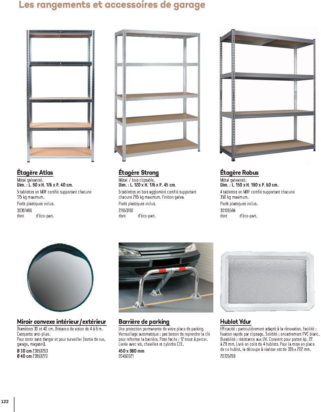 Catalogue Gedimat Menuiserie 2026 - Page 122