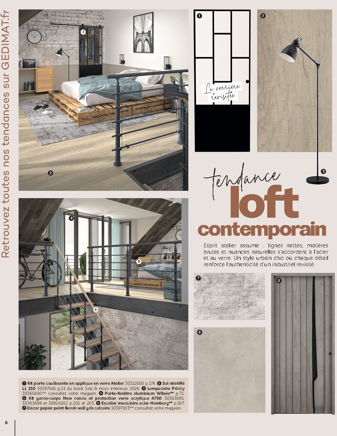 Catalogue Gedimat Menuiserie 2026 - Page 6
