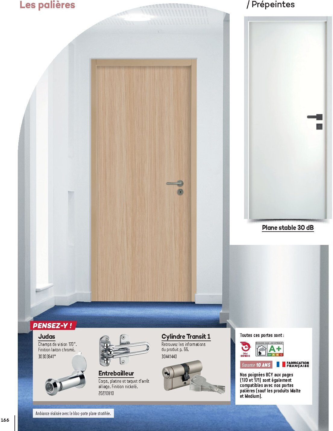 Catalogue Gedimat Menuiserie 2026 - Page 166