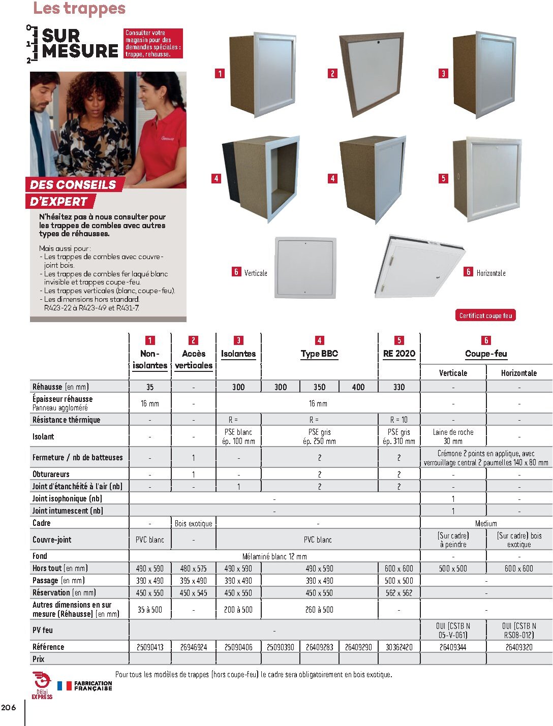 Catalogue Gedimat Menuiserie 2026 - Page 206