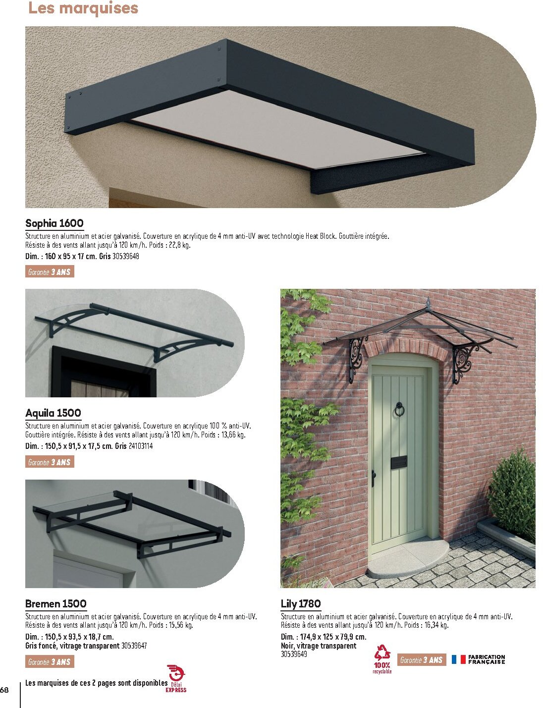 Catalogue Gedimat Menuiserie 2026 - Page 68