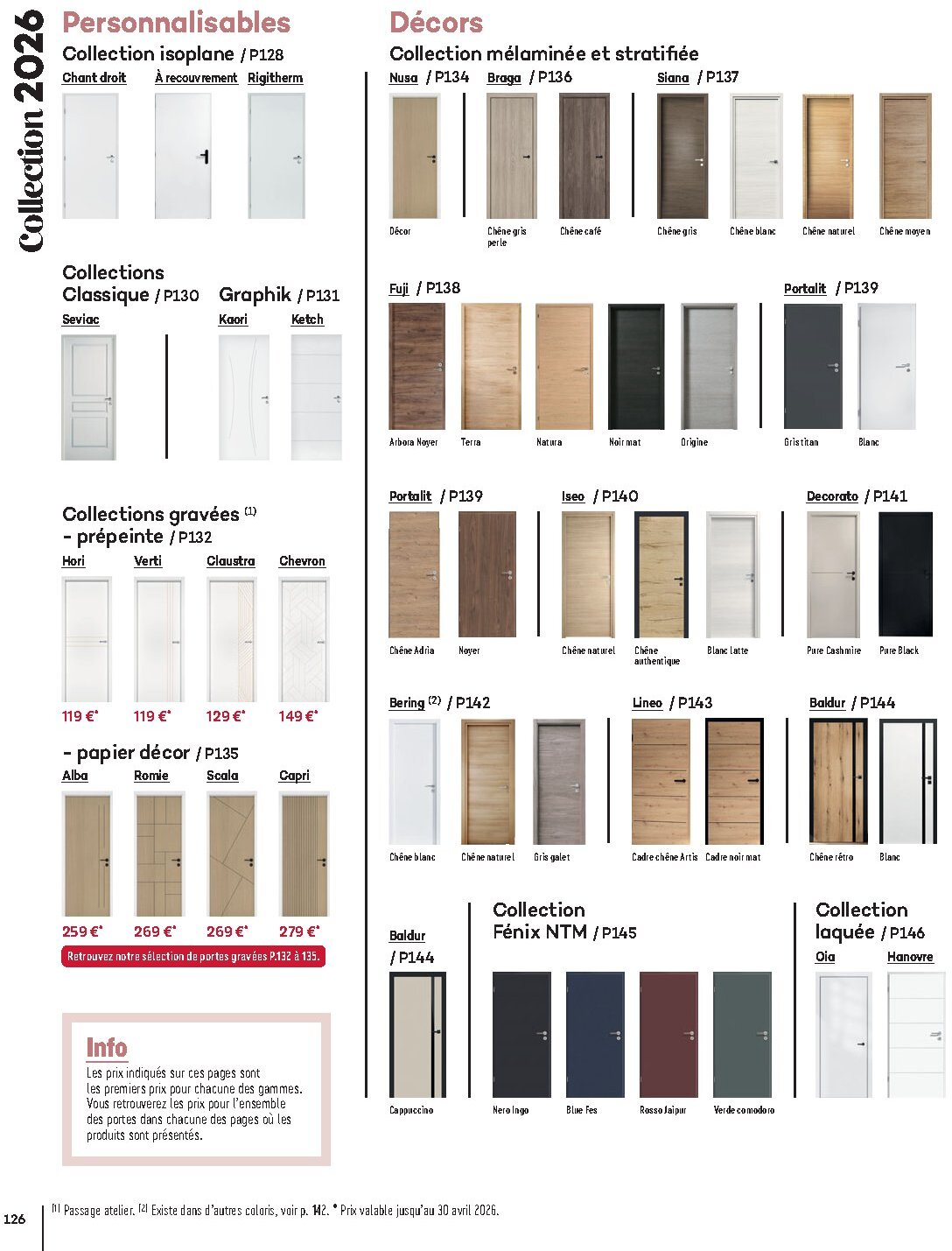 Catalogue Gedimat Menuiserie 2026 - Page 126