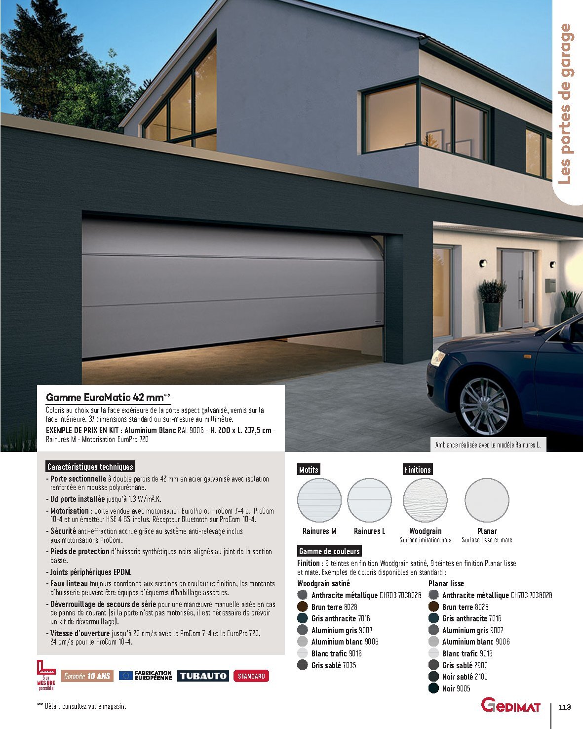 Catalogue Gedimat Menuiserie 2026 - Page 113