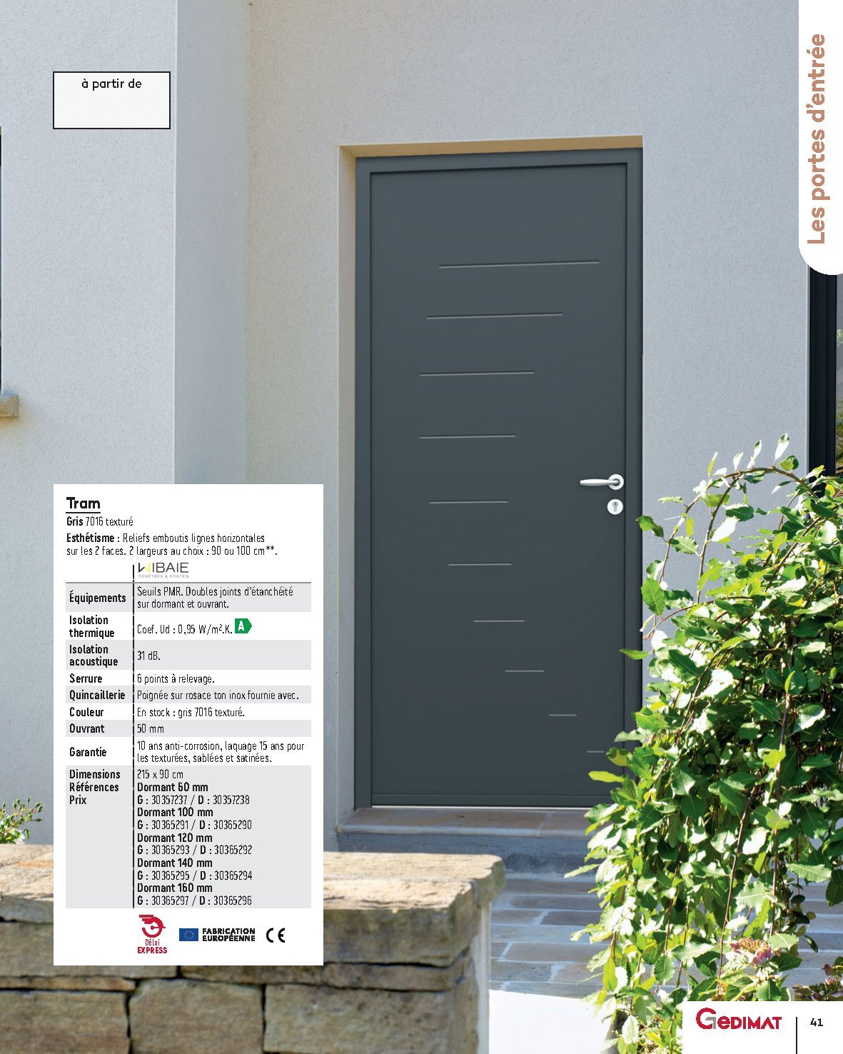 Catalogue Gedimat Menuiserie 2026 - Page 41