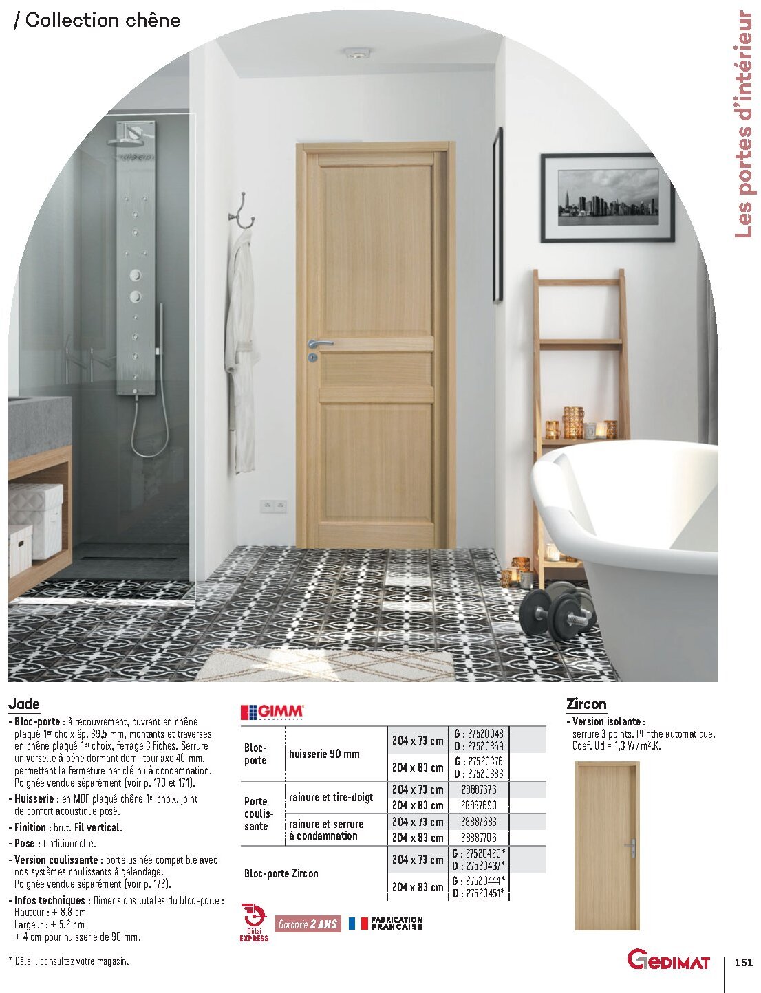 Catalogue Gedimat Menuiserie 2026 - Page 151
