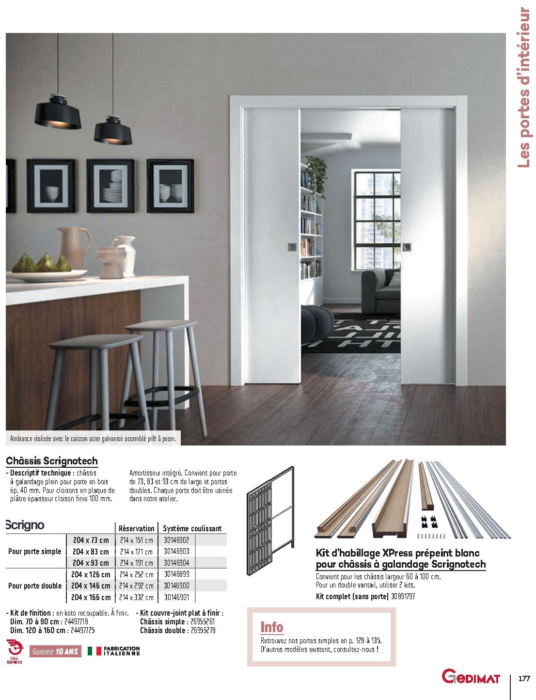 Catalogue Gedimat Menuiserie 2026 - Page 177