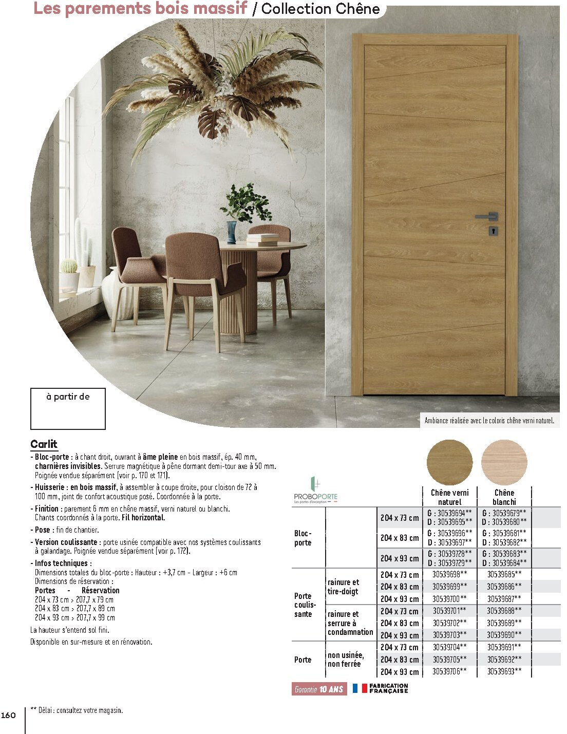 Catalogue Gedimat Menuiserie 2026 - Page 160