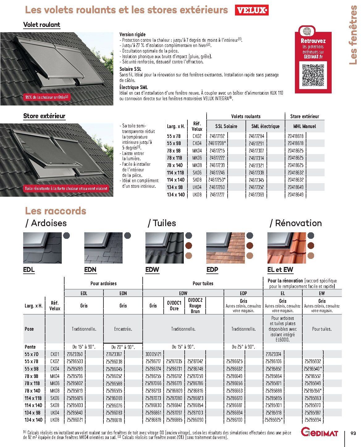 Catalogue Gedimat Menuiserie 2026 - Page 93
